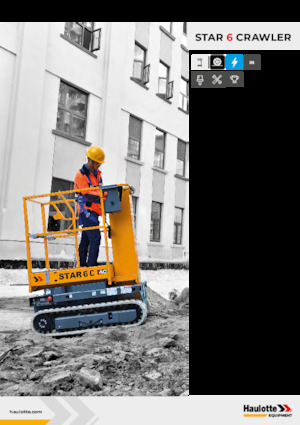 Підйомники з однією вертикальною щоглою Haulotte Star 6 Crawler