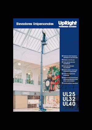 Підйомники з однією вертикальною щоглою UpRight UL 32 DC