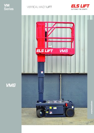 Підйомники з однією вертикальною щоглою ELS Lift VM6