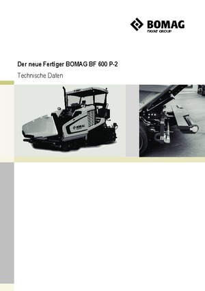 Колісні асфальтоукладальники Bomag BF 600 P-2 S 500