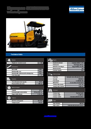 Колісні асфальтоукладальники Dynapac SD 2500 WS
