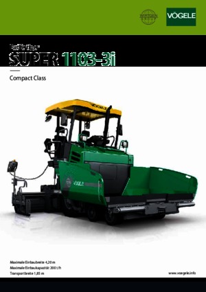 Колісні асфальтоукладальники Vögele Super 1103-3i
