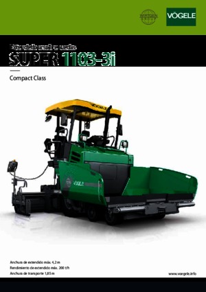 Колісні асфальтоукладальники Vögele Super 1103-3i