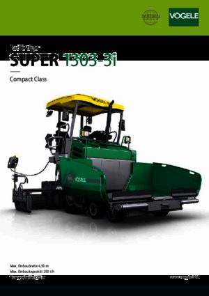 Колісні асфальтоукладальники Vögele Super 1303-3i
