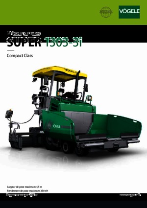 Колісні асфальтоукладальники Vögele Super 1303-3i