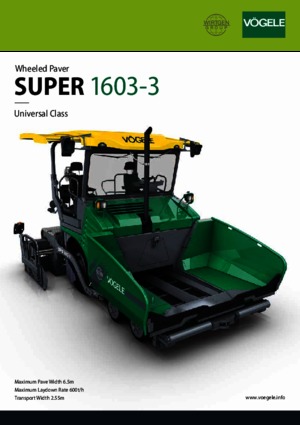 Колісні асфальтоукладальники Vögele Super 1603-3