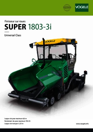 Колісні асфальтоукладальники Vögele Super 1803-3i