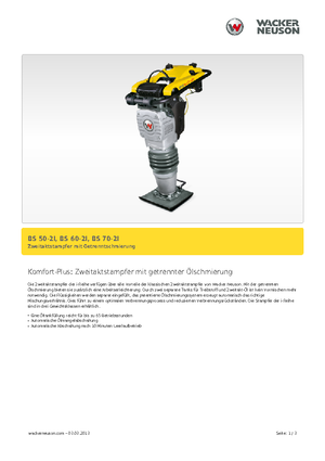 Бензинові та дизельні трамбовки Wacker BS 70-2i 11