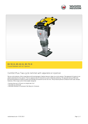 Бензинові та дизельні трамбовки Wacker BS 70-2i 11