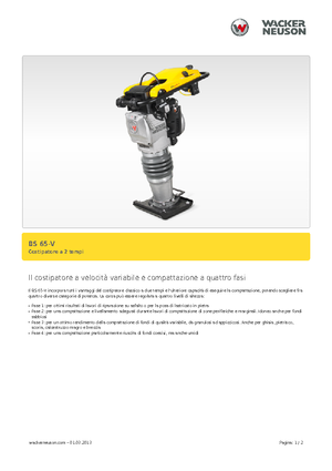 Бензинові та дизельні трамбовки Wacker BS 65 V 11