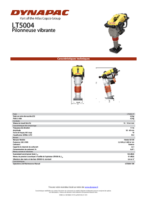 Бензинові та дизельні трамбовки Dynapac LT 5004 9