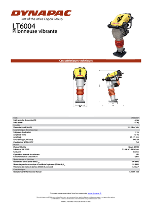 Бензинові та дизельні трамбовки Dynapac LT 6004 9
