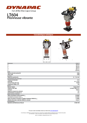 Бензинові та дизельні трамбовки Dynapac LT 604-9