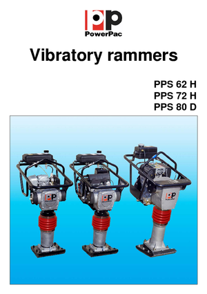 Бензинові та дизельні трамбовки PowerPac PPS 62 H