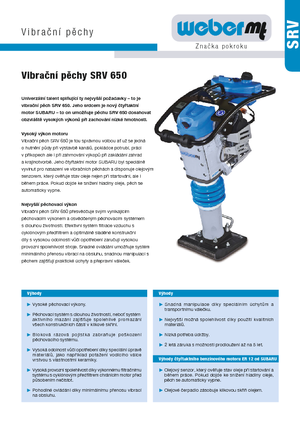 Бензинові та дизельні трамбовки weber mt SRV 650