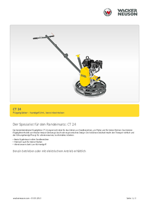 Мотоблоки Wacker Neuson CT 24-4 A