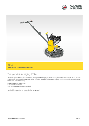 Мотоблоки Wacker Neuson CT 24-4 A