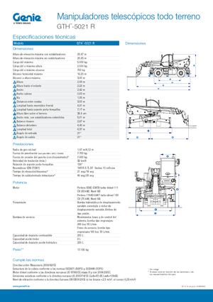 Телескопічні навантажувачі з верхньою будовою Genie GTH 5021 R