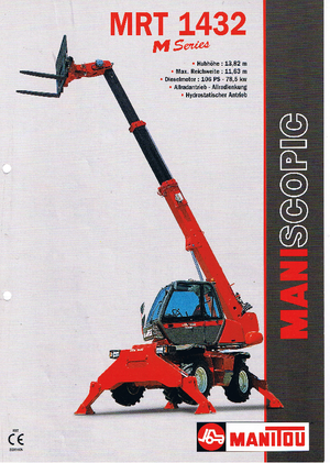 Телескопічні навантажувачі з верхньою будовою Manitou MRT 1432