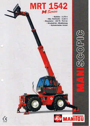 Телескопічні навантажувачі з верхньою будовою Manitou MRT 1542