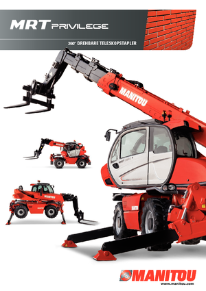 Телескопічні навантажувачі з верхньою будовою Manitou MRT 1850+ Privilege