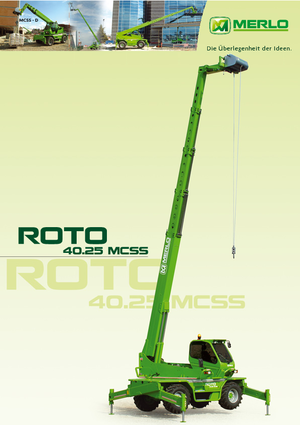 Телескопічні навантажувачі з верхньою будовою Merlo Roto 40.25 MCSS