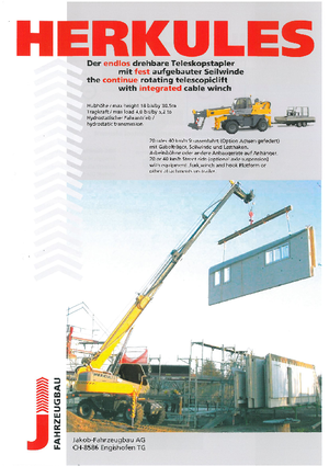 Телескопічні навантажувачі з верхньою будовою Herkules TD 45210
