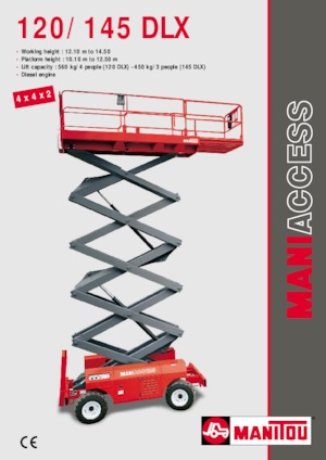 Ножичні підйомники колісні Manitou 120 DLX