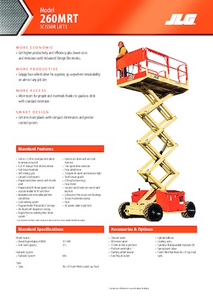 Ножичні підйомники колісні JLG 260MRTA