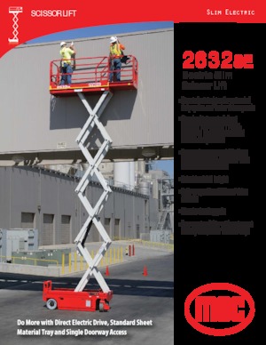 Ножичні підйомники колісні MEC 2632SE