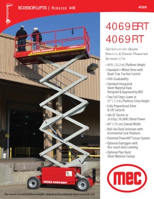 Ножичні підйомники колісні MEC 4069RT