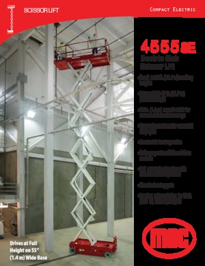 Ножичні підйомники колісні MEC 4555SE