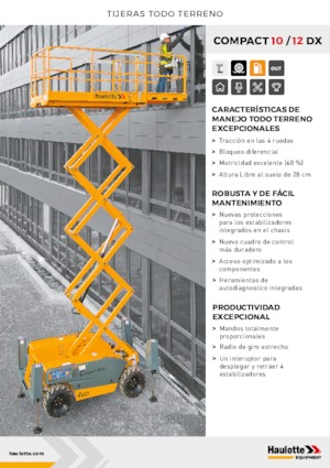 Ножичні підйомники колісні Haulotte Compact 10 DX