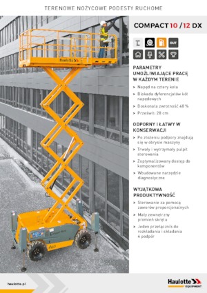 Ножичні підйомники колісні Haulotte Compact 10 DX