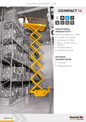 Ножичні підйомники колісні Haulotte Compact 14