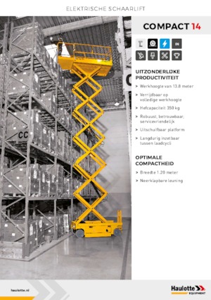 Ножичні підйомники колісні Haulotte Compact 14