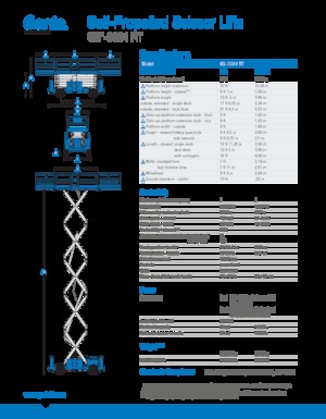 Ножичні підйомники колісні Genie GS-3384 RT