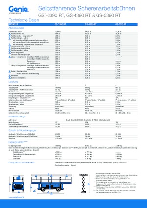 Ножичні підйомники колісні Genie GS-5390