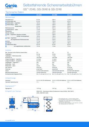 Ножичні підйомники колісні Genie GS-3246