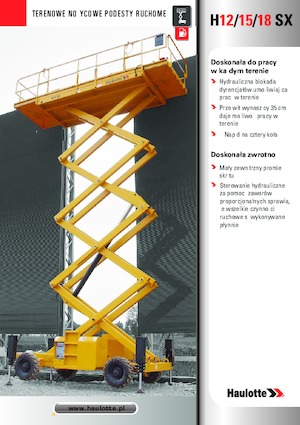 Ножичні підйомники колісні Haulotte H15 SX