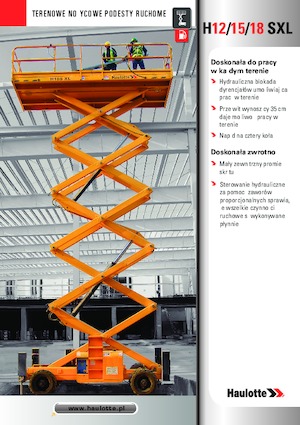Ножичні підйомники колісні Haulotte H18 SXL