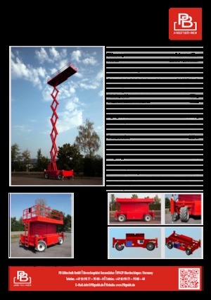 Ножичні підйомники колісні PB PB S225-24ES 4x4
