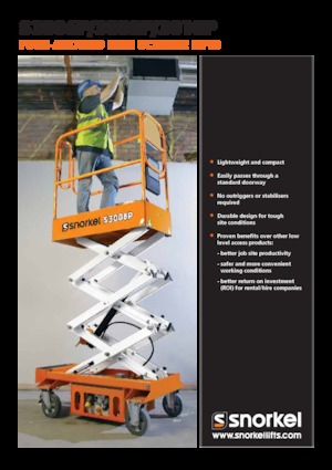 Ножичні підйомники колісні Snorkel S3010P