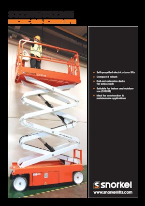 Ножичні підйомники колісні Snorkel S3226E