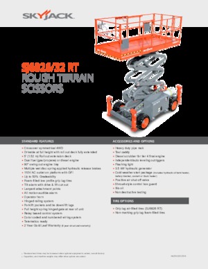 Ножичні підйомники колісні Skyjack SJ 6826 RT