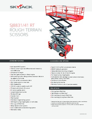 Ножичні підйомники колісні Skyjack SJ 8841