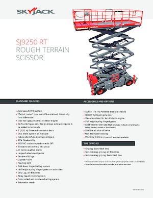 Ножичні підйомники колісні Skyjack SJ 9250