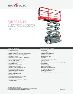 Ножичні підйомники колісні Skyjack SJ III 3219