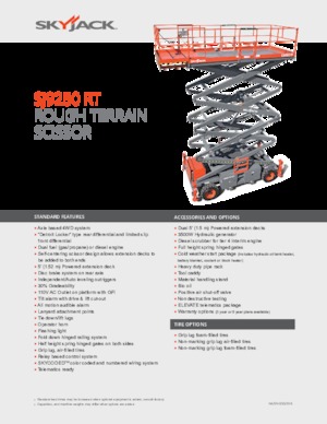 Ножичні підйомники колісні Skyjack SJ9250 RT