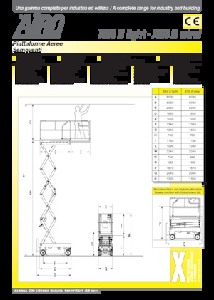 Ножичні підйомники колісні AIRO XS8 E Light